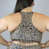 Animal Long Line Racer Back Bra &#8211; Plus Size