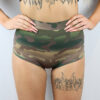 Camouflage High Waist Cheeky Shorts