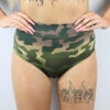 Camouflage Mid Waisted BRAZIL Scrunchie Bum Shorts | Pole Wear