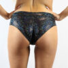 Black Shattered BRAZIL Fit Scrunchie Bum Shorts