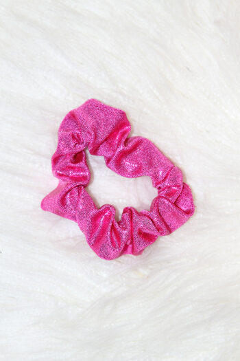 Pink sparkle scrunchie