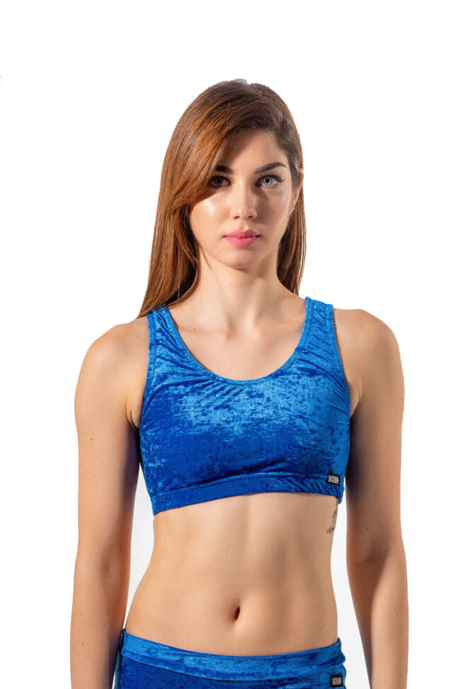 Royal-blue-velvet-top-Backbone-polewear.jpg