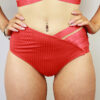 Crystal V Mid Waist Short &#8211; Garnet | Pole Wear