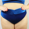 Velveteratti Sapphire High Waisted BRAZIL Scrunchie Bum Shorts &#8211; Plus Size Pole Wear