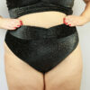 Velveteratti Midnight High Waisted BRAZIL Scrunchie Bum Shorts &#8211; Plus Size | Pole Wear