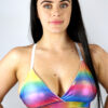 Rainbow Pride Sparkle Bikini Bra