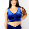 Velvet Sparkle Sweet Scoop Sports Bra &#8211; Sapphire