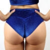 Velveteratti Low Waist Short &#8211; Glitter Sapphire