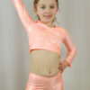 Ibiza Sparkle Long Sleeve Crop Top Youth Girls