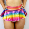 Rainbow Pride Sparkle Mid Waisted Skort