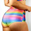 Rainbow Pride Sparkle High Waist Cheeky Shorts