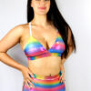 Rainbow Pride Sparkle High Waist Cheeky Shorts