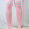 Knee High Football Socks Pink/White