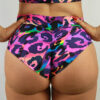 Rio Mid Waisted BRAZIL Scrunchie Bum Shorts &#8211; Neon City | Pole Wear