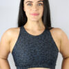 Carbon ANIMAL High Neck Sports Bra