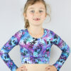 Labyrinth Long Sleeve Crop Top Youth Girls