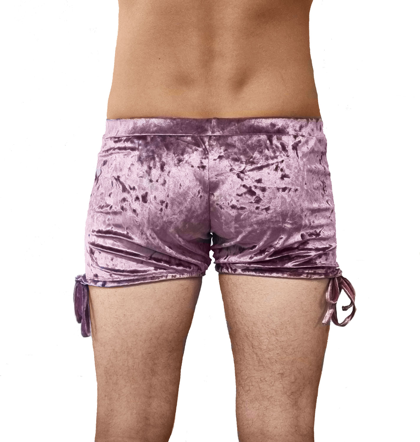 Mens velvet cheap shorts