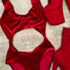 Goddess Edition Velvet Bodysuit &#8211; Red