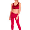 Velvet Sports Top Dark red