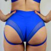 Maddox Low Waist Garter Short &#8211; COBALT