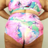 Celestial High Waisted BRAZIL Scrunchie Bum Shorts &#8211; Plus Size BLISS