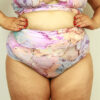 Celestial High Waisted BRAZIL Scrunchie Bum Shorts ZEN | Plus Size Pole Wear