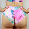 Celestial Mid Waisted BRAZIL Scrunchie Bum Shorts &#8211; BLISS