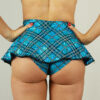 Blue Tartan Mid Waisted Skort