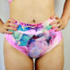 Celestial Mid Waisted BRAZIL Scrunchie Bum Shorts &#8211; BLISS