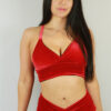 Velveteratti Bikini Bra &#8211; Glitter Red