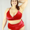 Velveteratti Red Plus Size Bikini Bra