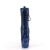 ADORE-1040SPF Blue Metallic Snake Print Fabric/M