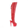 ADORE-3019 Red Faux Leather/Red Matte