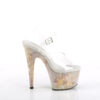 ADORE-708MB Clear/Blush-Gold Marble