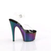 ADORE-708MCH Clear/Purple-Green Matte Chrome