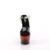 ADORE-708SS Clear/Black-Red Glitter