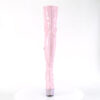 BEJEWELED-3000-7 Baby Pink Stretch Holo Patent/Baby Pink AB Rhinestone
