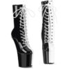 CRAZE-1040TT Black-White Patent/Black-White