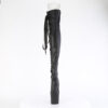 CRAZE-3050 Black Stretch. Faux Leather/Black Matte