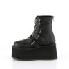 DAMNED-105 Black Vegan Leather