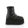 DAMNED-105 Black Vegan Leather