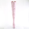 DELIGHT-3027 Baby Pink-White Stretch. Patent/Baby Pink