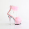 DELIGHT-624F Clear-Baby Pink Fur/M