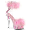 DELIGHT-624F Clear-Baby Pink Fur/M