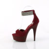 DELIGHT-625 Burgundy Faux Suede/Burgundy Matte