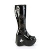 DYNAMITE-218 Black Patent-Black Multi Glitter