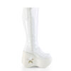 DYNAMITE-218 White Patent-White Multi Glitter