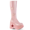 DYNAMITE-218 Baby Pink Patent-Baby Pink Multi Gliter