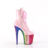 FLAMINGO-1020HG Baby Pink Holo Patent/Rainbow Glitter