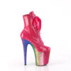FLAMINGO-1020HG H. Pink Holo Patent/Rainbow Glitter